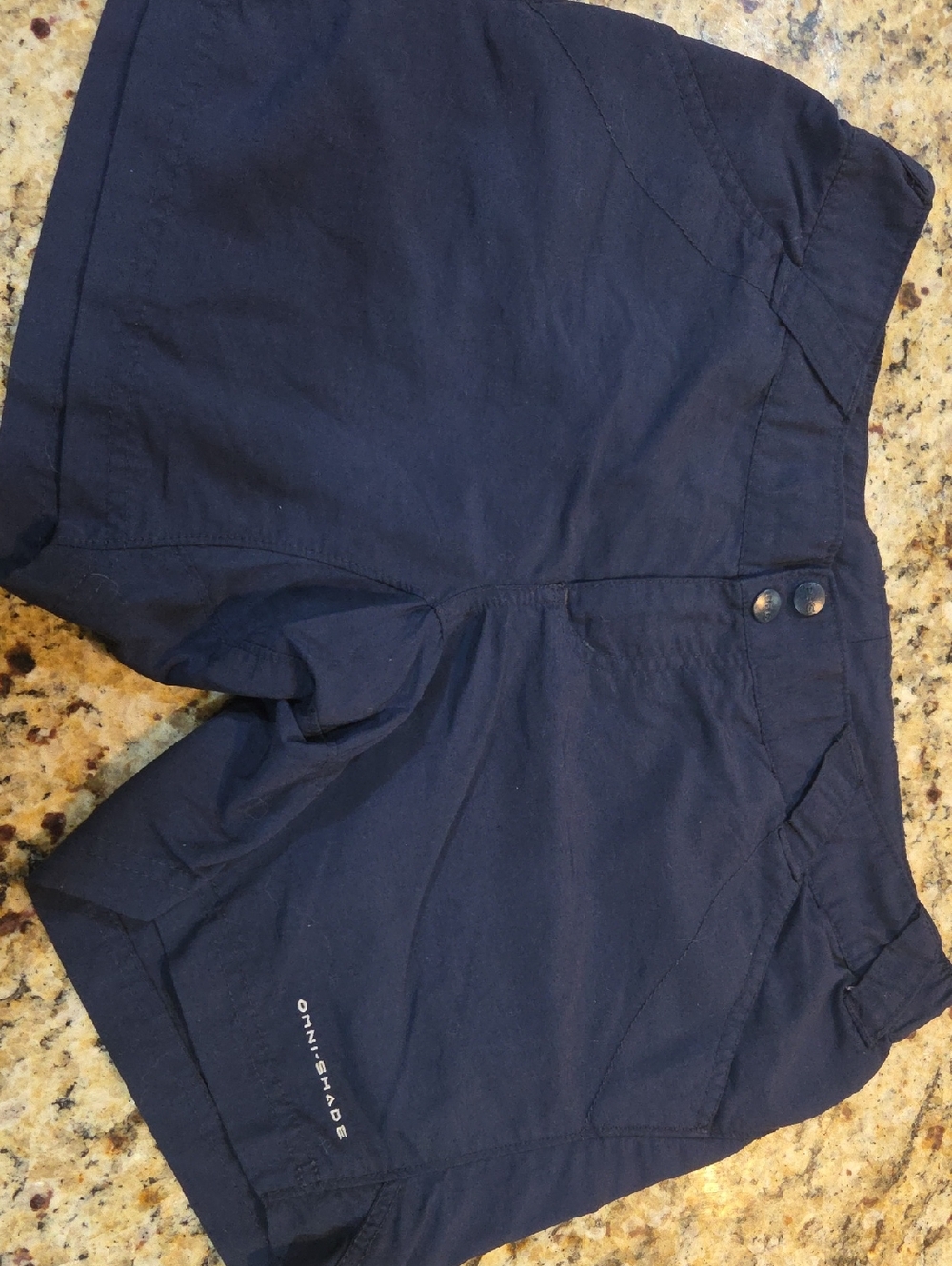 Navy Outdoor Performance Shorts Columbia Medium